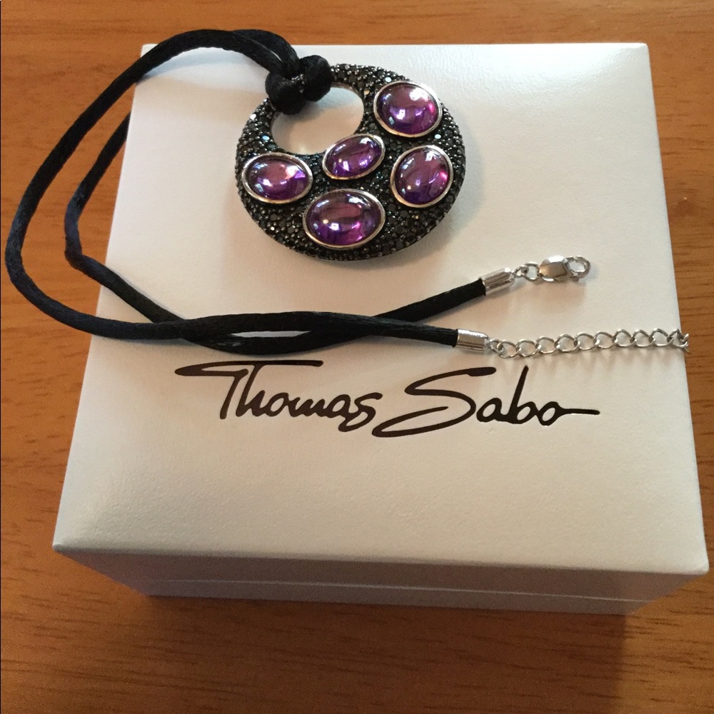NWOT Thomas Sabo CZ, 925 silver necklace